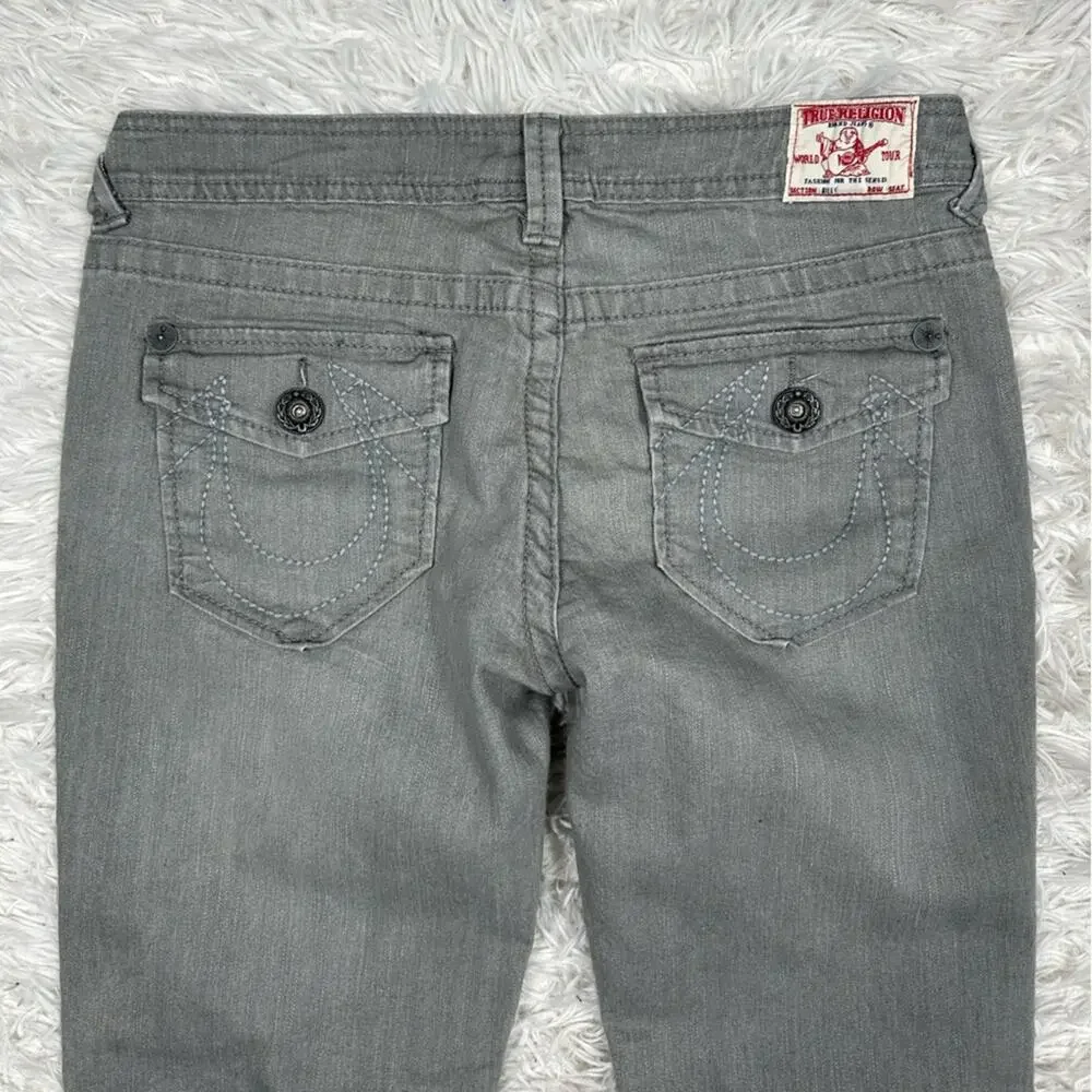 True Religion Men’s Billy Bootcut Jeans Size 32x29 - Grey